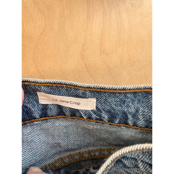 Women's FRAME Le Jane Crop Jeans Size 33 Blue - Picture 3 of 4